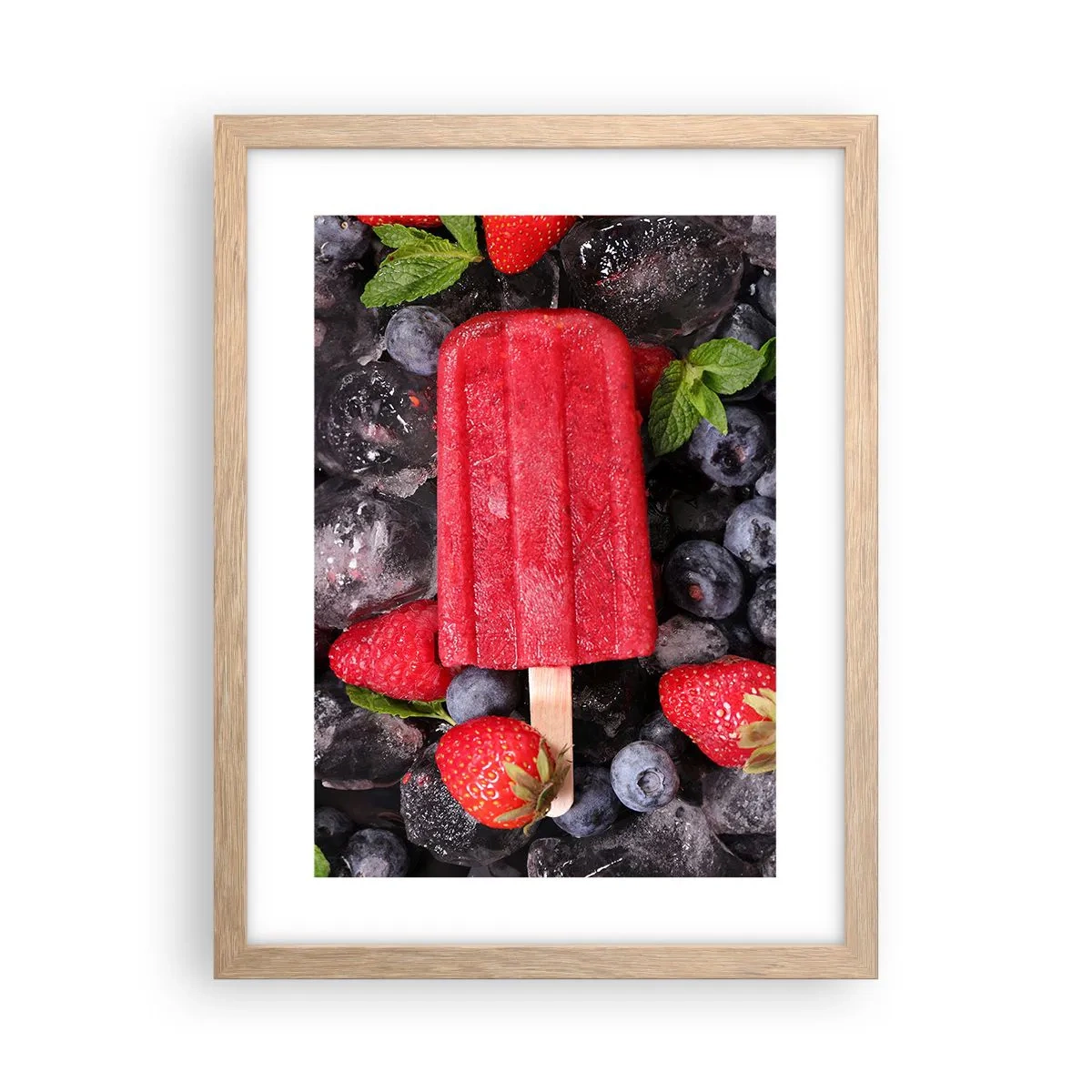 Affisch i ram av ljusek - En smak av varm sommar - 30x40 cm