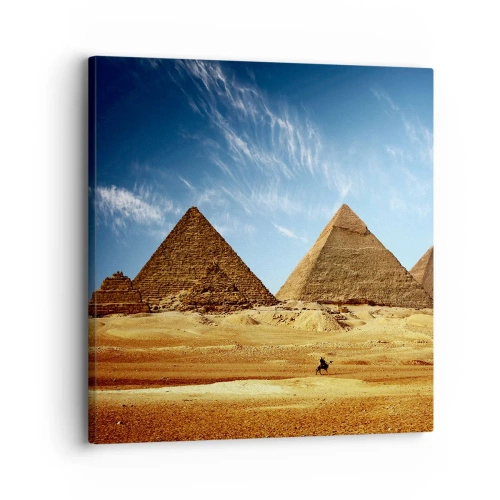 Canvastavla - Bild på duk - 40 sekler tittar på oss - 30x30 cm