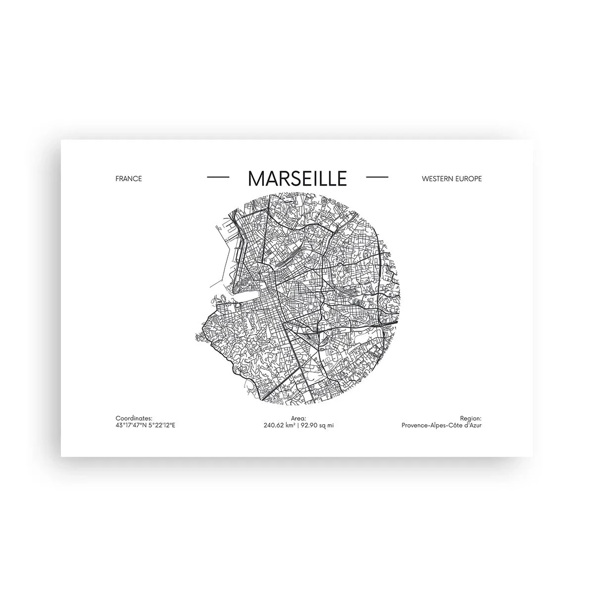 Affisch - Marseilles anatomi - 91x61 cm