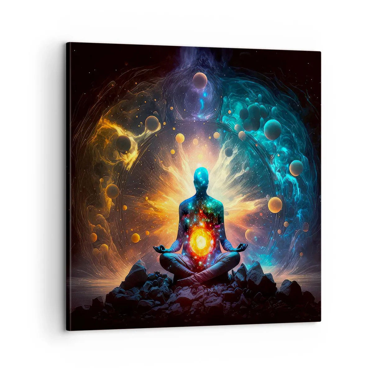 Canvastavla - Bild på duk - Kosmisk stillhet - 60x60 cm