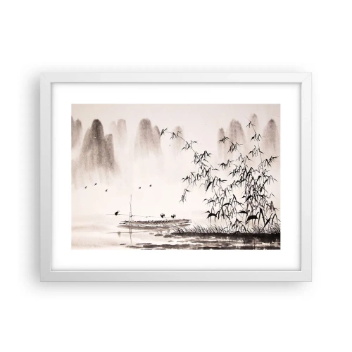 Affisch i vit ram - Risfältens tystnad - 40x30 cm
