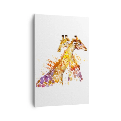 Canvastavla - Bild på duk - Är det vänskap eller kärlek? - 80x120 cm