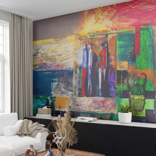 Fototapet Premium Canvas - Relationer och emotioner - Abstraktion, människor, Bit - 100x70 cm