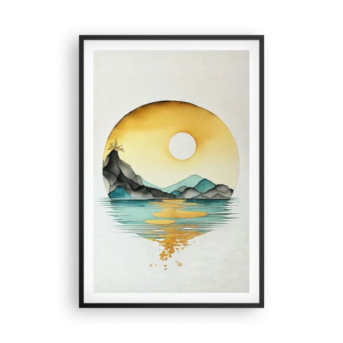 Affisch i svart ram - I en cirkel av skönhet - 61x91 cm