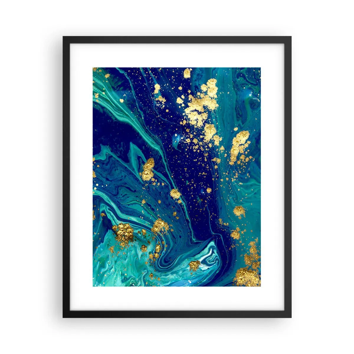Affisch i svart ram - Solflingor  - 40x50 cm
