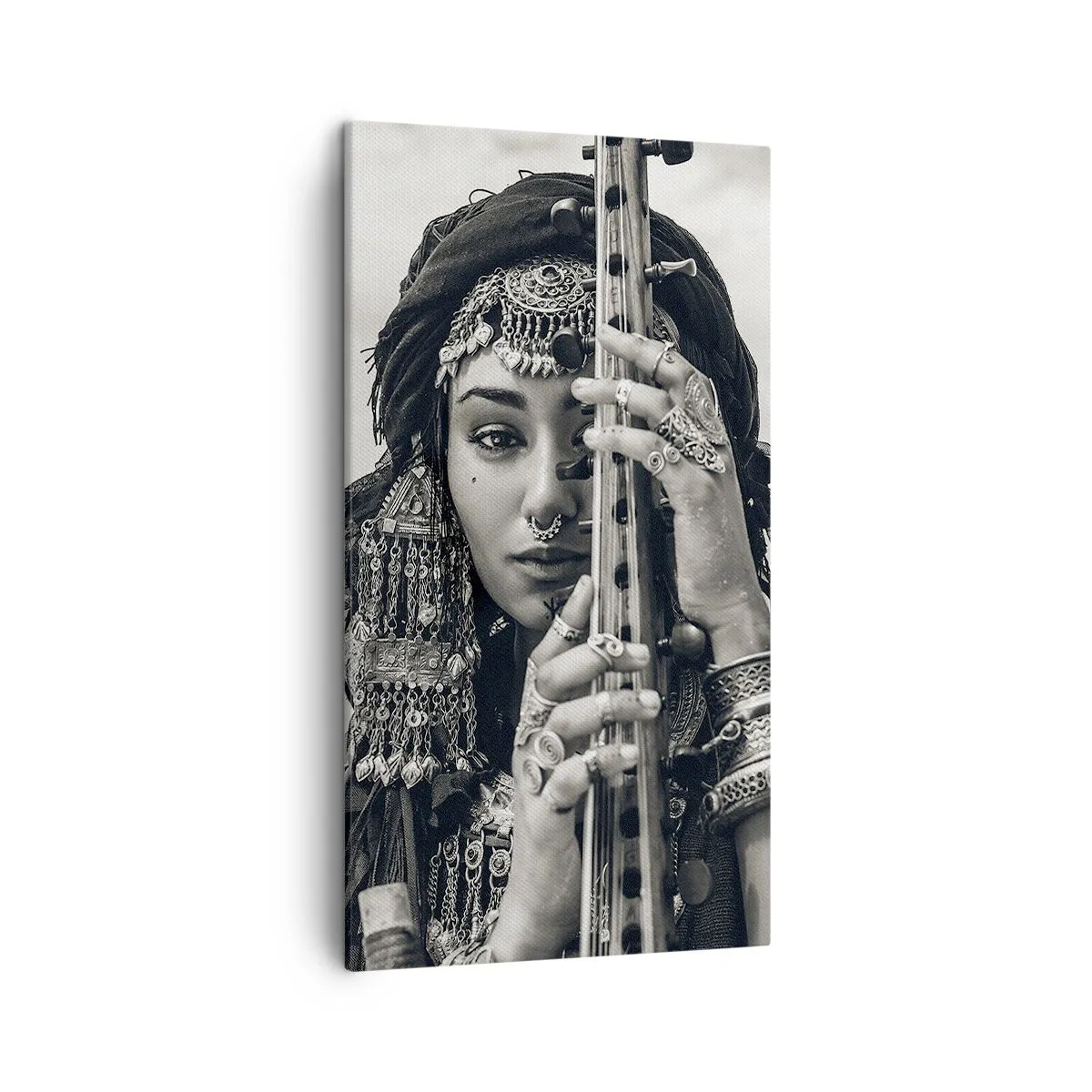 Canvastavla - Bild på duk - Bara Orientens musik - 45x80 cm