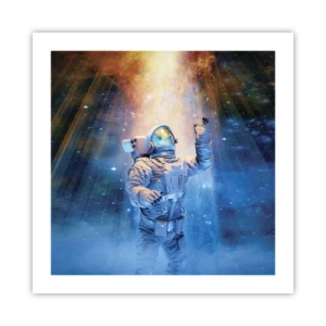 Affisch - Äntligen i målet - 50x50 cm