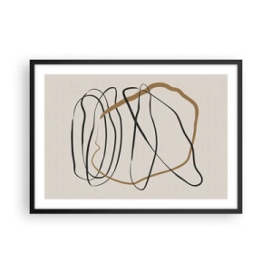 Affisch i svart ram - Komposition: besittande dans - 70x50 cm