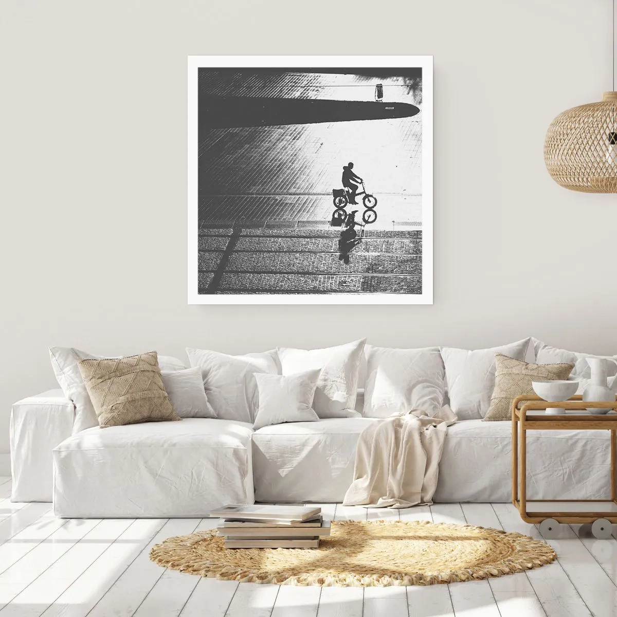 Affisch - Rakt fram genom staden - 30x30 cm