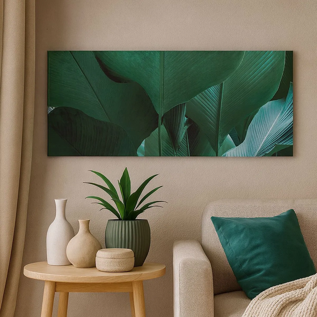 Canvastavla - Bild på duk - Vända mot ljuset - 100x40 cm