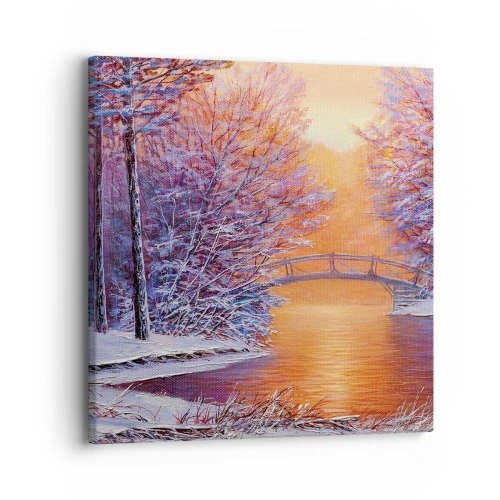 Canvastavla - Bild på duk - Låt oss mötas här - 30x30 cm