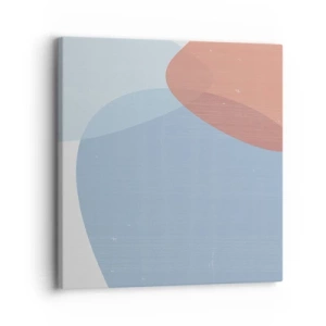 Canvastavla - Bild på duk - Pastellfärgade relationer - 30x30 cm
