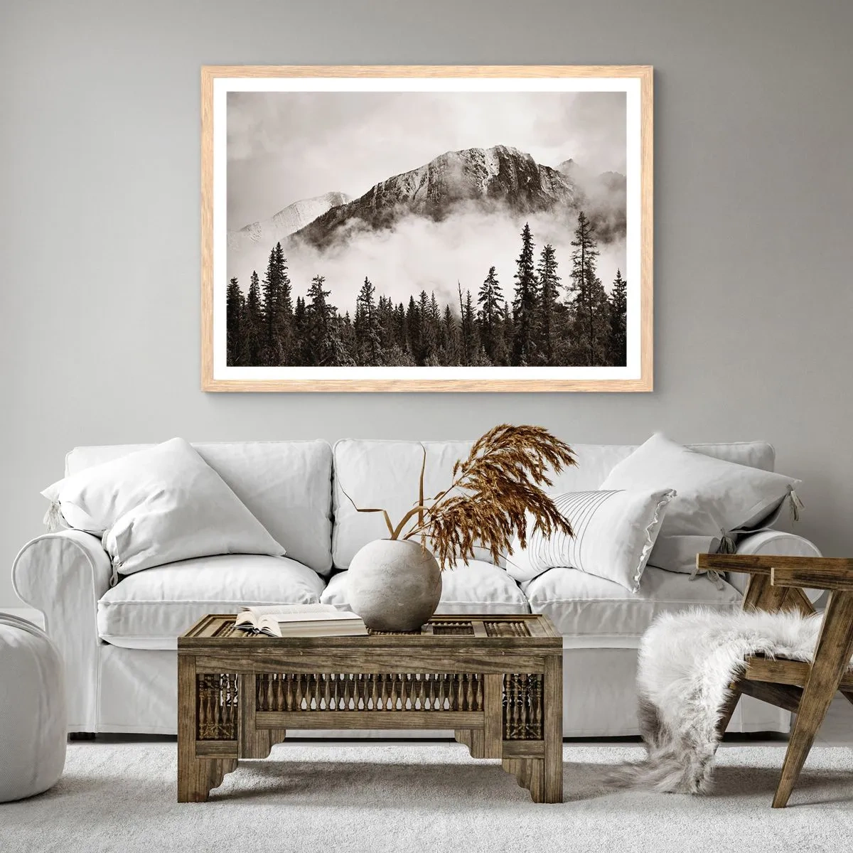 Affisch i ram av ljusek - Granithärskare - 91x61 cm