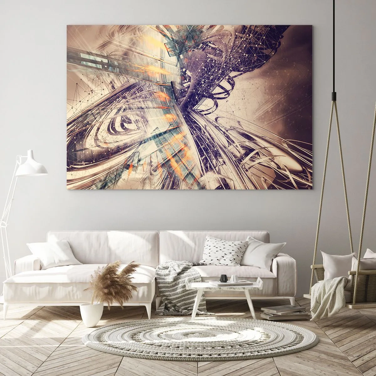 Glastavla - Bild på glas - Med hög fart - 120x80 cm