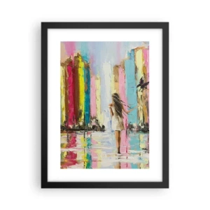 Affisch i svart ram - Kom med mig - 30x40 cm