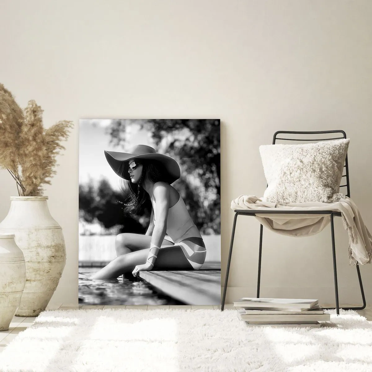 Glastavla - Bild på glas - En sommardröm - 80x120 cm