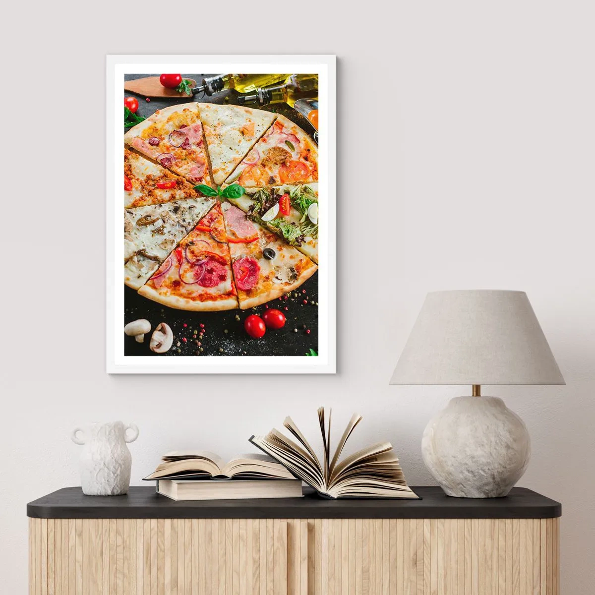 Affisch i vit ram - Smakurval - 70x100 cm