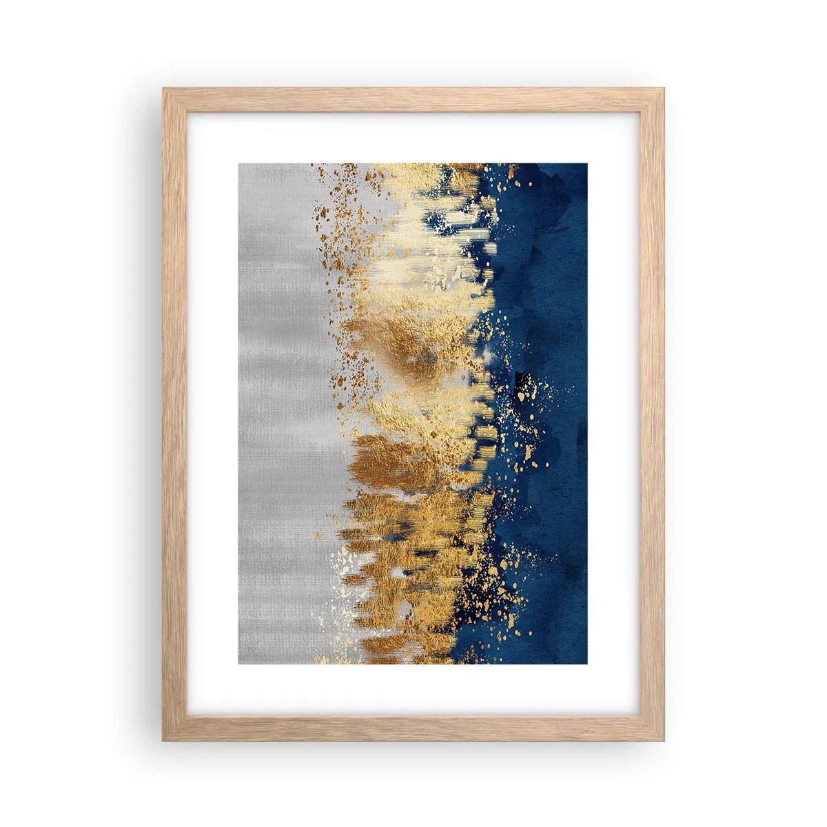 Affisch i ram av ljusek - Modern komposition med blixt - 30x40 cm