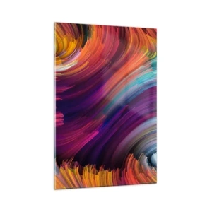 Glastavla - Bild på glas - Början av en ny värld - 80x120 cm