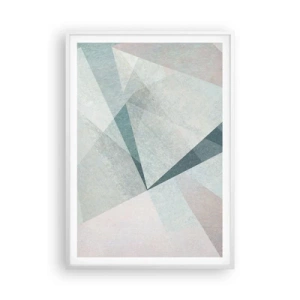 Affisch i vit ram - Lugnt trots dynamiskt - 70x100 cm