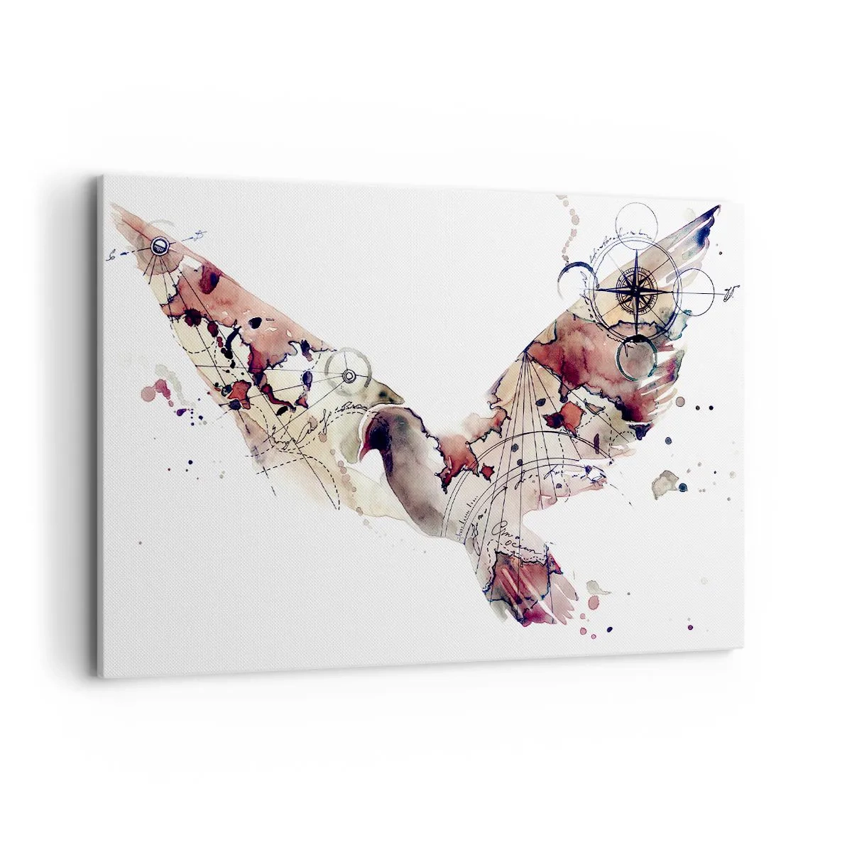 Canvastavla - Bild på duk - Luftburen vandrare - 120x80 cm