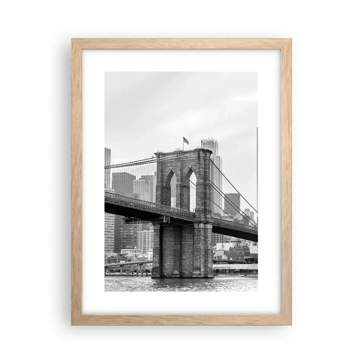 Affisch i ram av ljusek - New York stämning - 30x40 cm