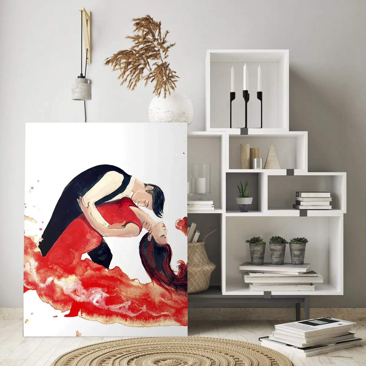 Glastavla - Bild på glas - Tango - den sensuella vågen - 70x100 cm