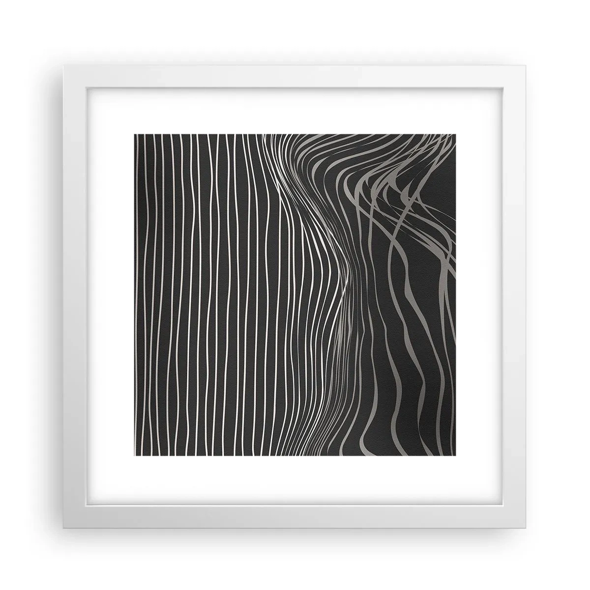 Affisch i vit ram - Rytm och accent - 30x30 cm