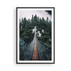 Affisch i svart ram - Där örnar vågar - 61x91 cm