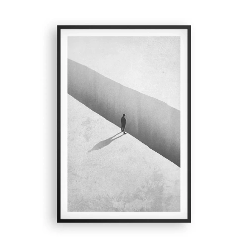 Affisch i svart ram - Tydligt mål - 61x91 cm