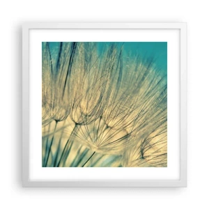 Affisch i vit ram - I väntan på vinden - 40x40 cm