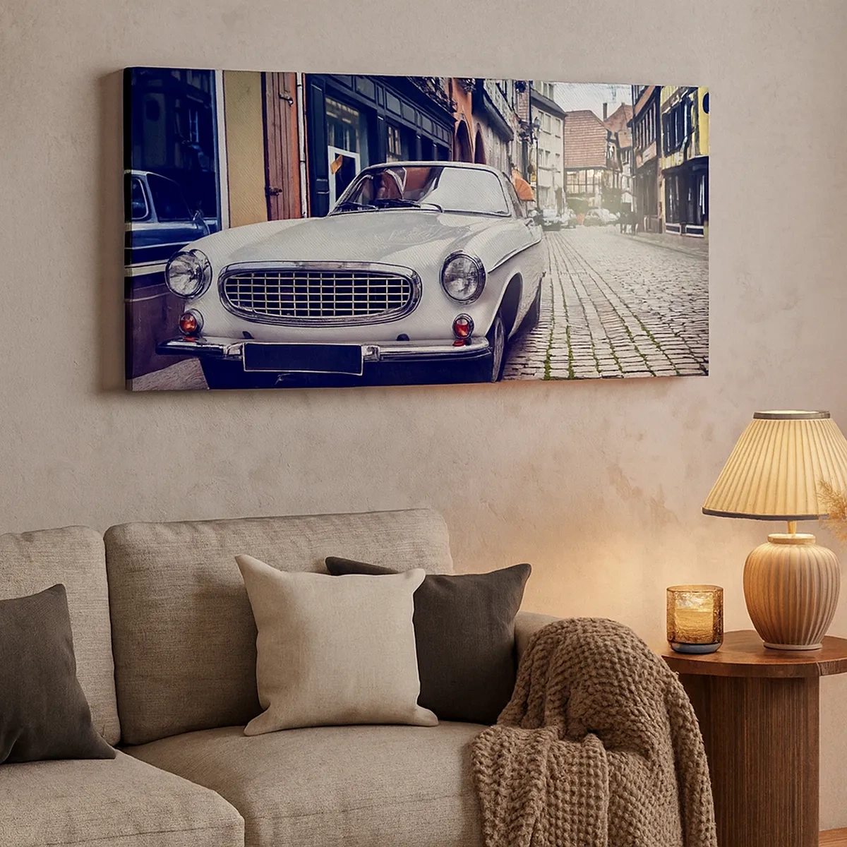 Canvastavla - Bild på duk - Det förflutna är idag - 30x30 cm