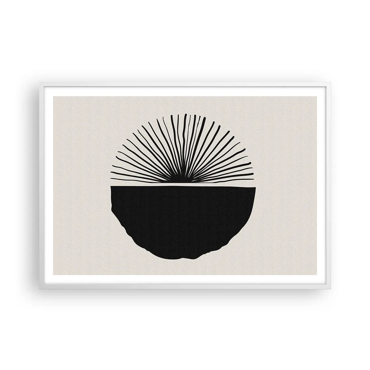 Affisch i vit ram - En rad olika möjligheter - 100x70 cm