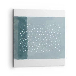 Canvastavla - Bild på duk - Uppstådda ur det blåa - 70x70 cm