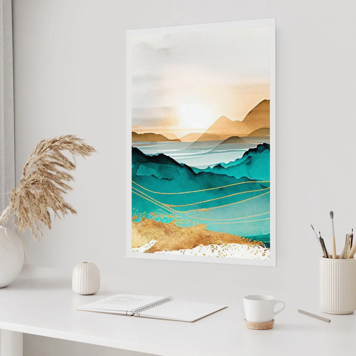 Affisch - På gränsen till abstraktion - landskap - 70x100 cm