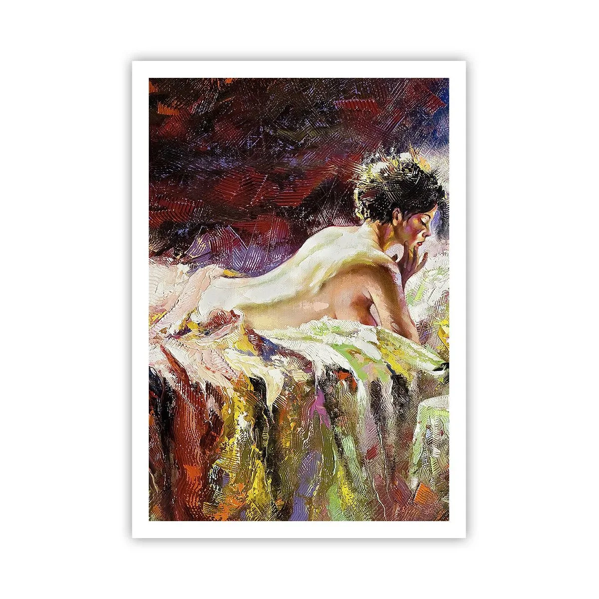 Affisch - Venus försänkt i sina tankar - 70x100 cm