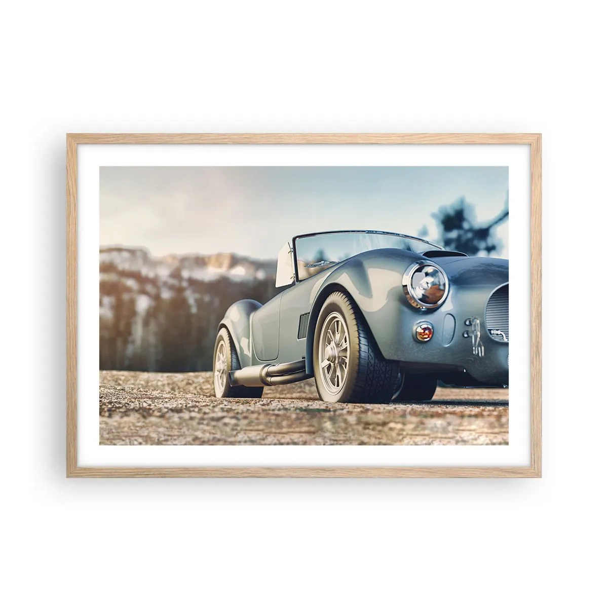 Affisch i ram av ljusek - Det är stilen som räknas - 70x50 cm