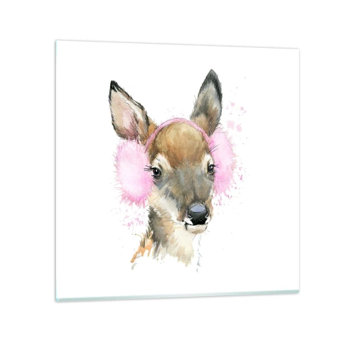 Glastavla - Bild på glas - Kylan är inte längre skrämmande - 30x30 cm