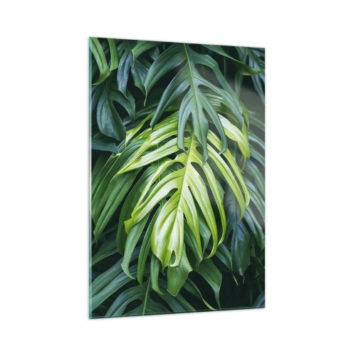 Glastavla - Bild på glas - Doppa sig i fräschheten - 50x70 cm