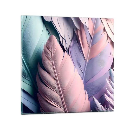 Glastavla - Bild på glas - Fågelstil - 50x50 cm