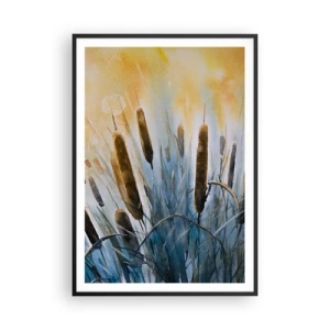 Affisch i svart ram - Vattnets kyla, solens hetta - 70x100 cm
