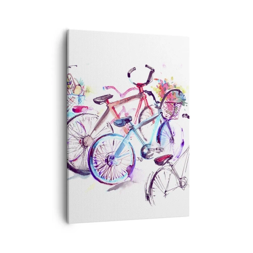 Canvastavla - Bild på duk - Antimotoklubbens träff - 50x70 cm