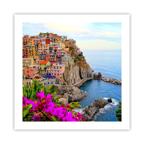 Affisch - Skrattande stad - 50x50 cm