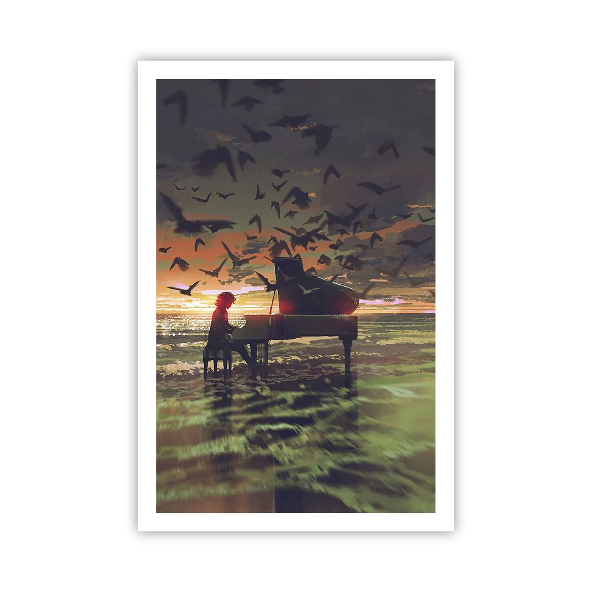 Affisch - Konsert för piano och vågor - 61x91 cm