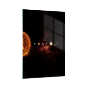 Glastavla - Bild på glas - Vårt grannskap - 70x100 cm