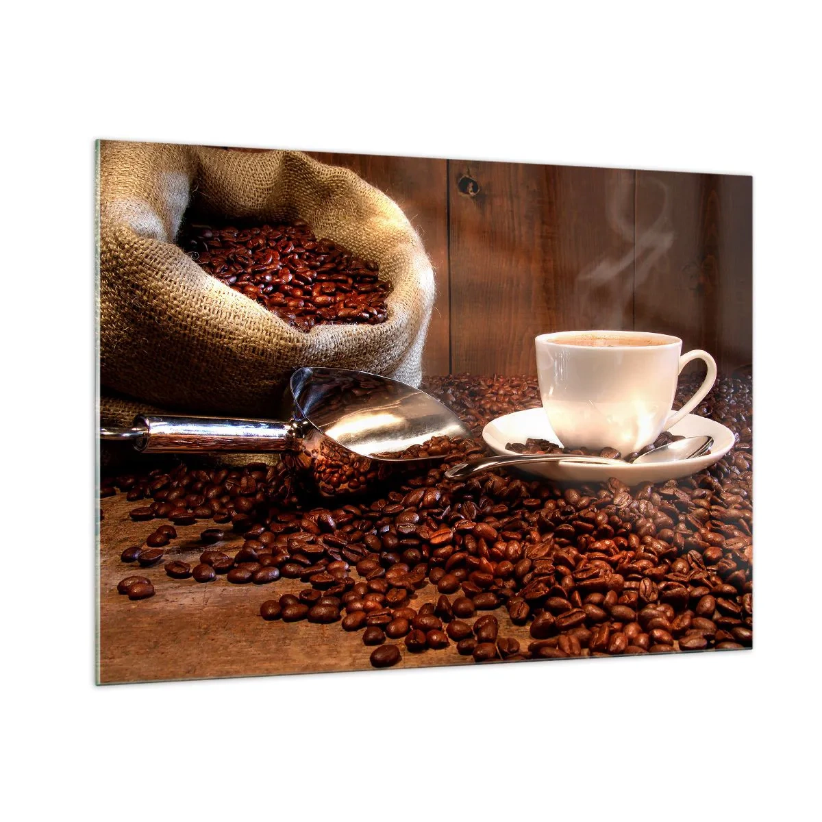 Glastavla - Bild på glas - Känner du lukten? - 100x70 cm