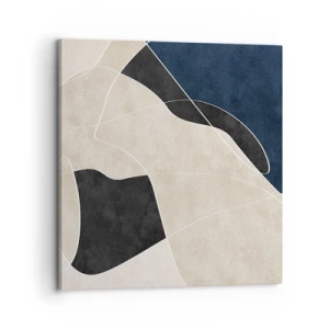 Canvastavla - Bild på duk - Abstrakt komposition - färgkontrast - 70x70 cm