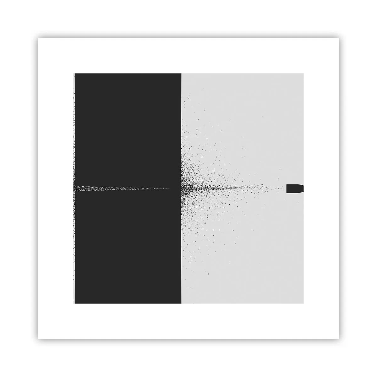 Affisch - Rakt mot målet - 30x30 cm
