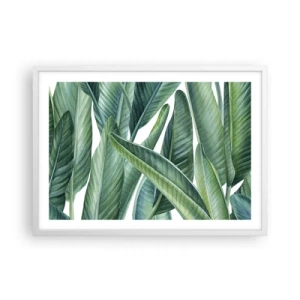 Affisch i vit ram - Grönskan i sig själv - 70x50 cm