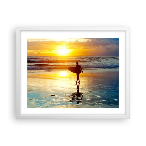 Affisch i vit ram - Kämpes återkomst - 50x40 cm